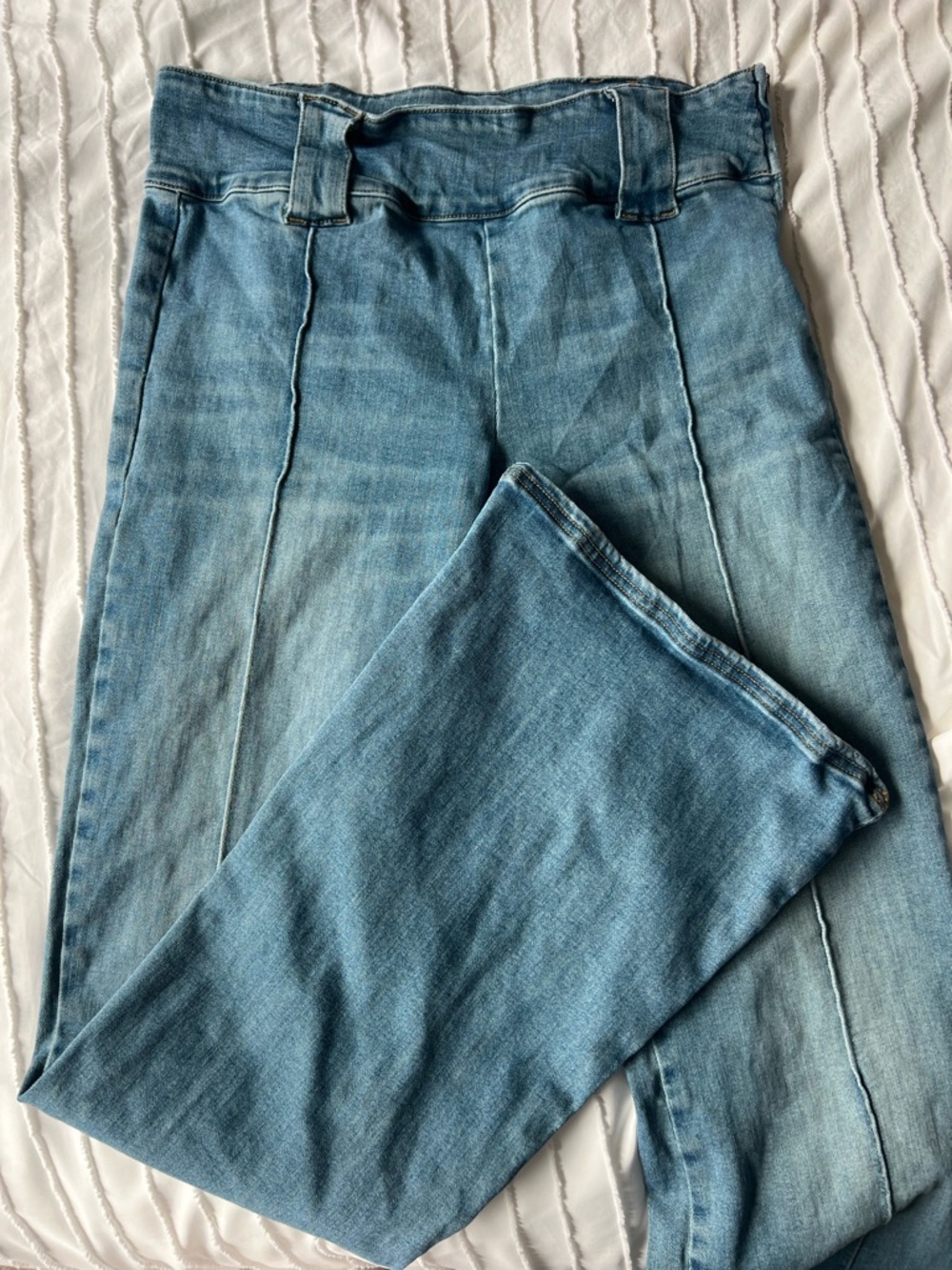 Light Blue Jeans - Low rise with small flare
